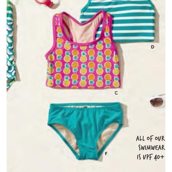 Tea collection Tropical Pineapples racerback tankini top 8 - Picture 6 of 6